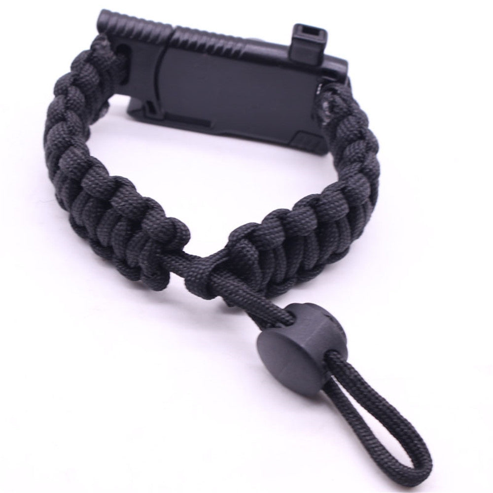 Adjustable Paracord Survival Bracelet Gear 500LB Outdoor Hiking Travelling