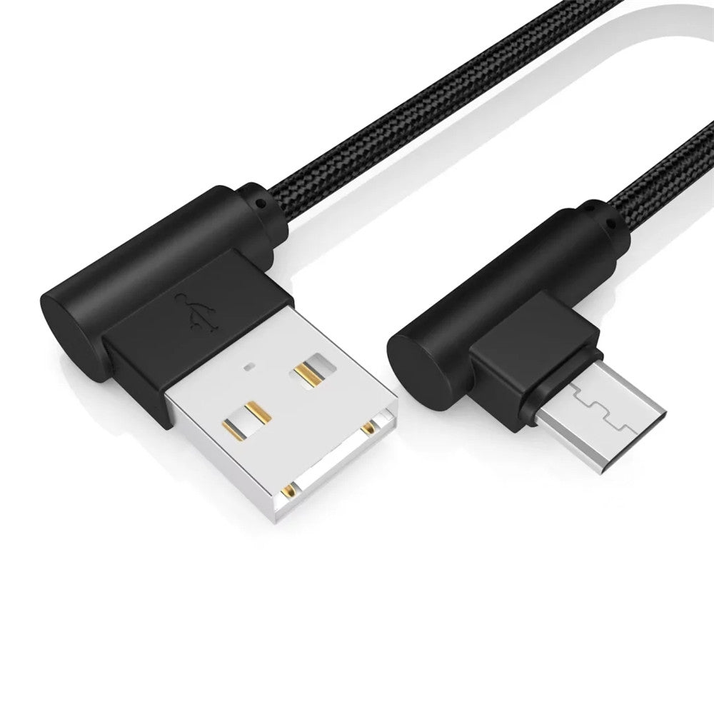 0.2M Phone Data Cable Extended Fast Charge with Bended USB Interface Charging