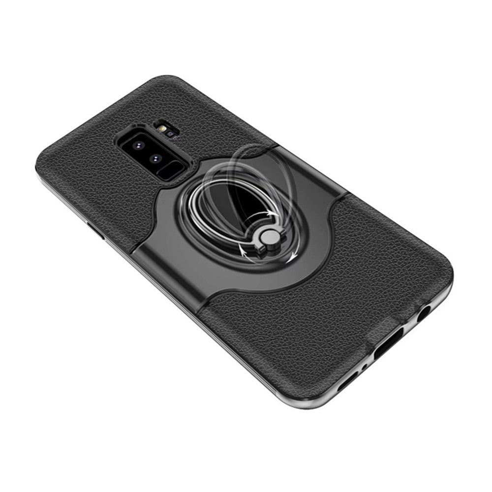 Cover Case for Samsung Galaxy S9 Plus With Shock Absorption Dual Design Phone Ring Holder Anti-s...