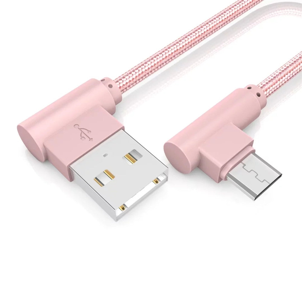 0.2M Phone Data Cable Extended Fast Charge with Bended USB Interface Charging