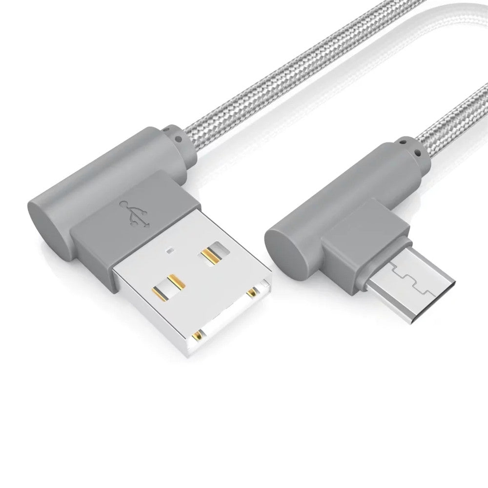 0.2M Phone Data Cable Extended Fast Charge with Bended USB Interface Charging