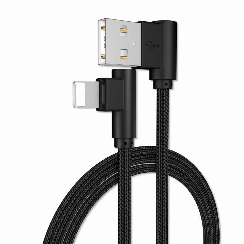 1M Charge iPhone 6/7/8/X 90 Degree Cable for ipad