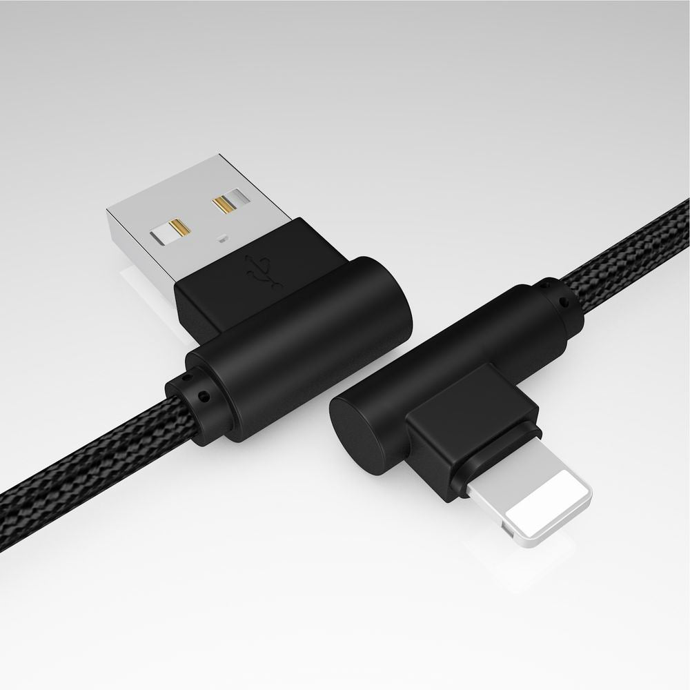 1M Charge iPhone 6/7/8/X 90 Degree Cable for ipad