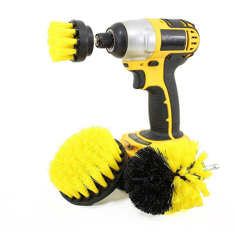 3-in-1 Electric Drill Brush Head for Floor / Kitchen / Tire / Tub