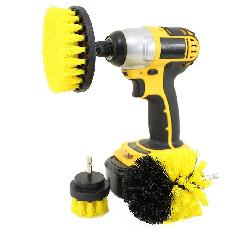 3-in-1 Electric Drill Brush Head for Floor / Kitchen / Tire / Tub