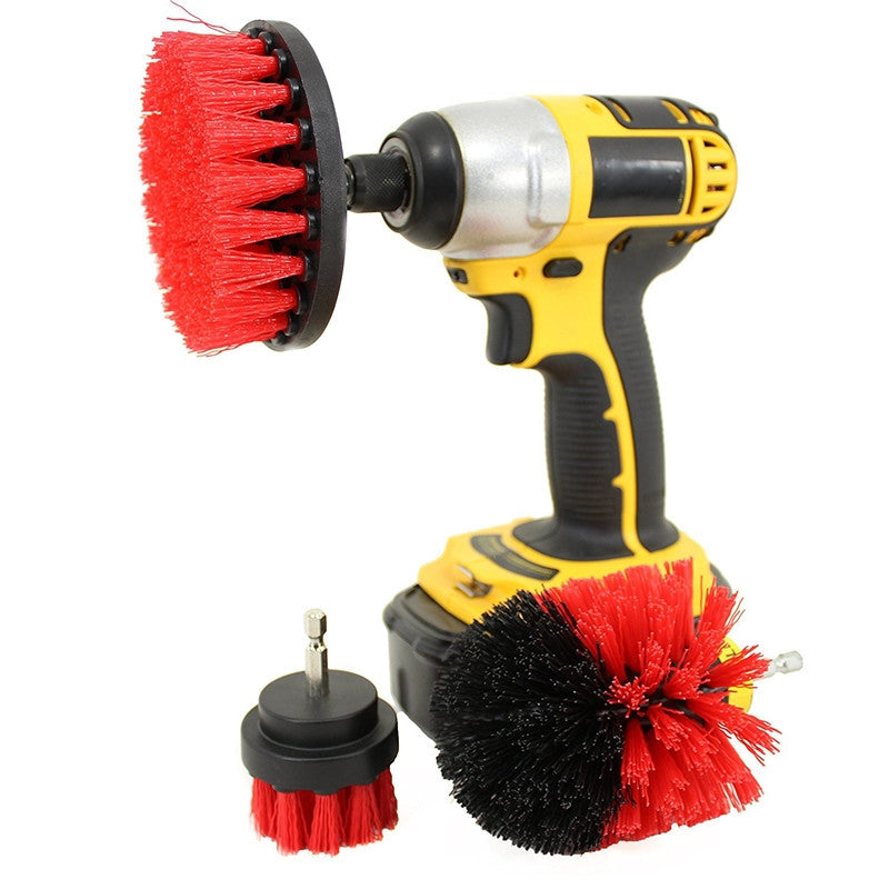 3-in-1 Electric Drill Brush Head for Floor / Kitchen / Tire / Tub