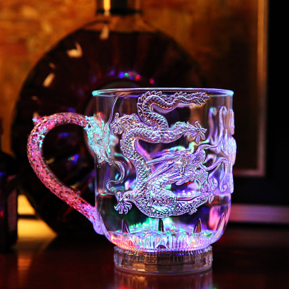 Colorful Luminous LED Induction Magic Cup Water Injection Induced Luminescence 285ml