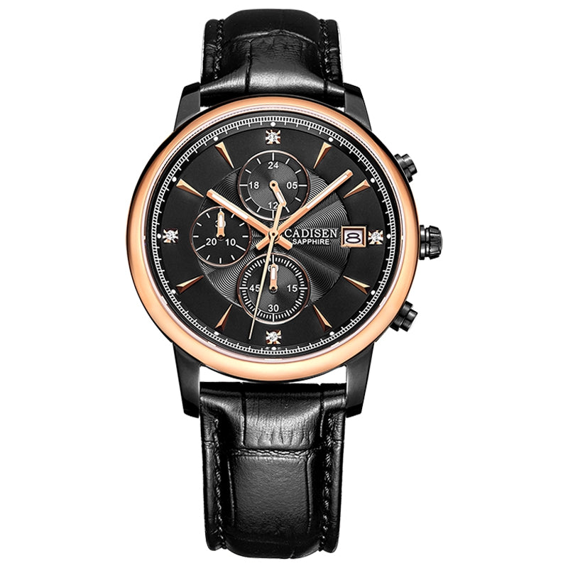 CADISEN Men Luxury Brand Quartz Analog Sports Wrist Watch