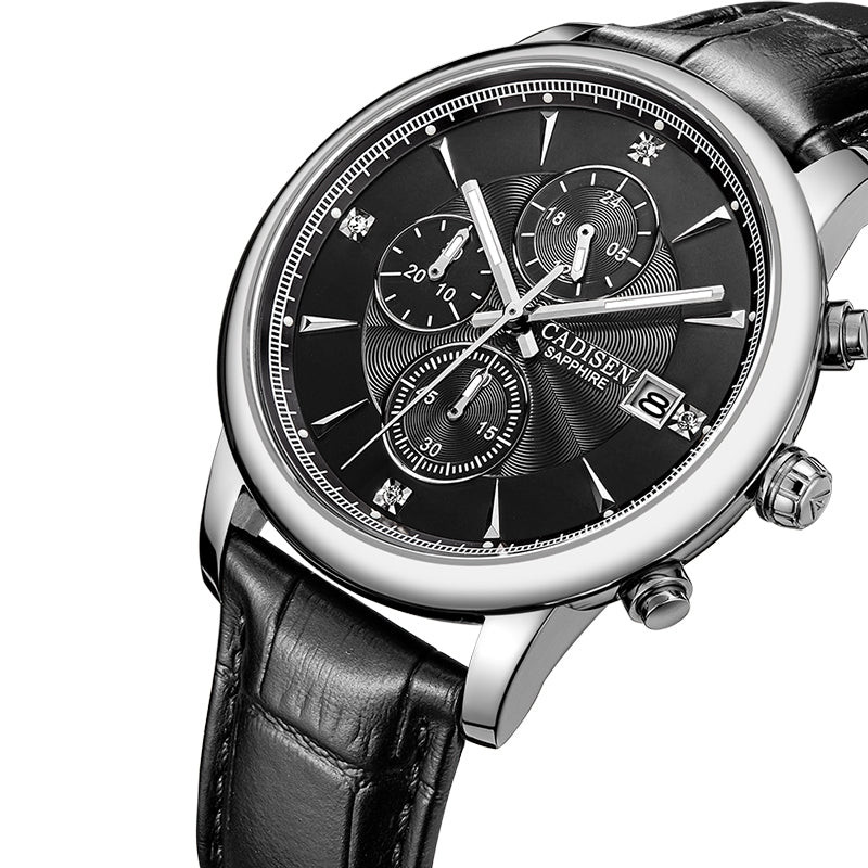 CADISEN Men Luxury Brand Quartz Analog Sports Wrist Watch