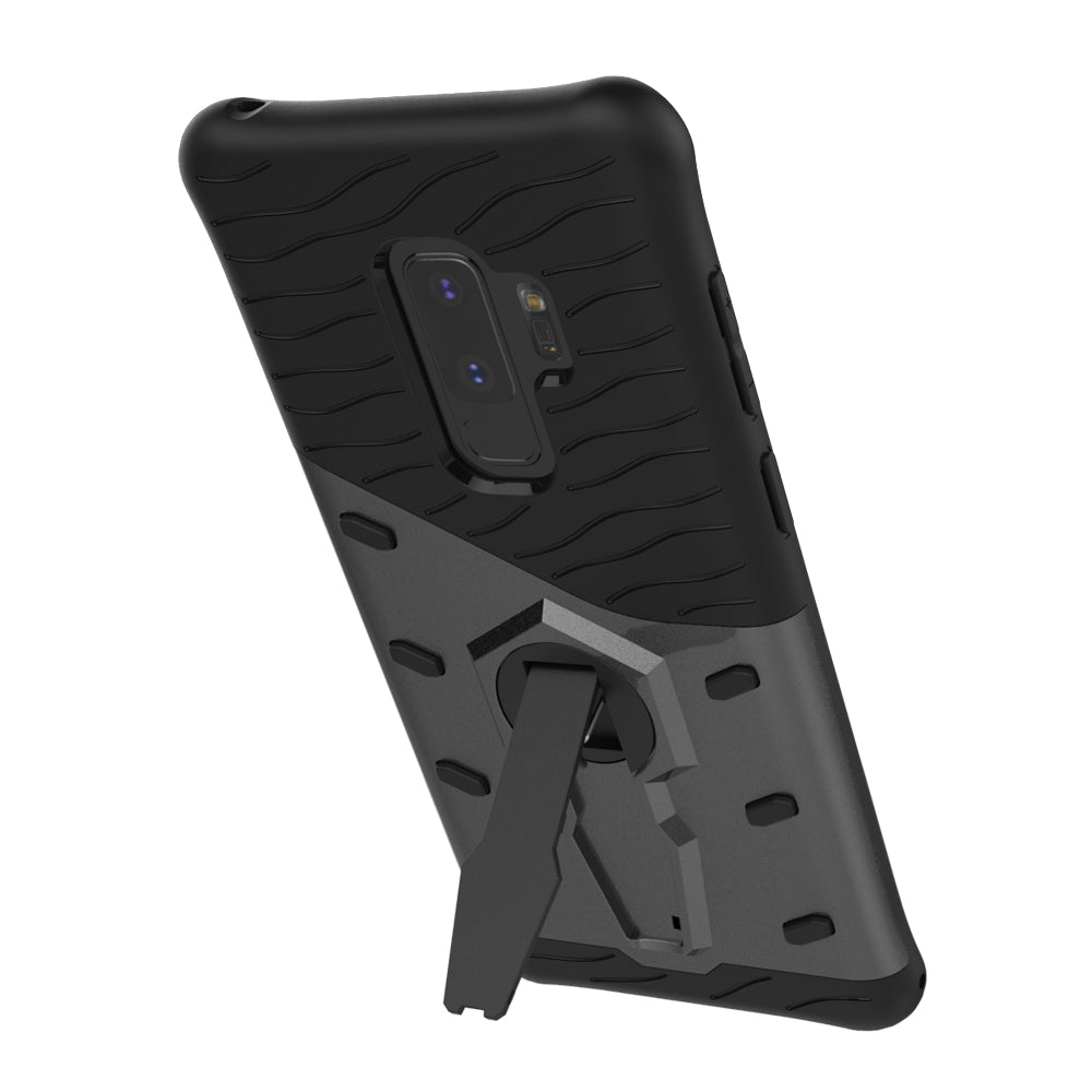 Case for Samsung Galaxy S9 Plus Shockproof with Stand 360 Rotation Back Cover Contrast Color Har...