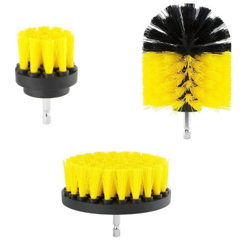 3-in-1 Electric Drill Brush Head for Floor / Kitchen / Tire / Tub