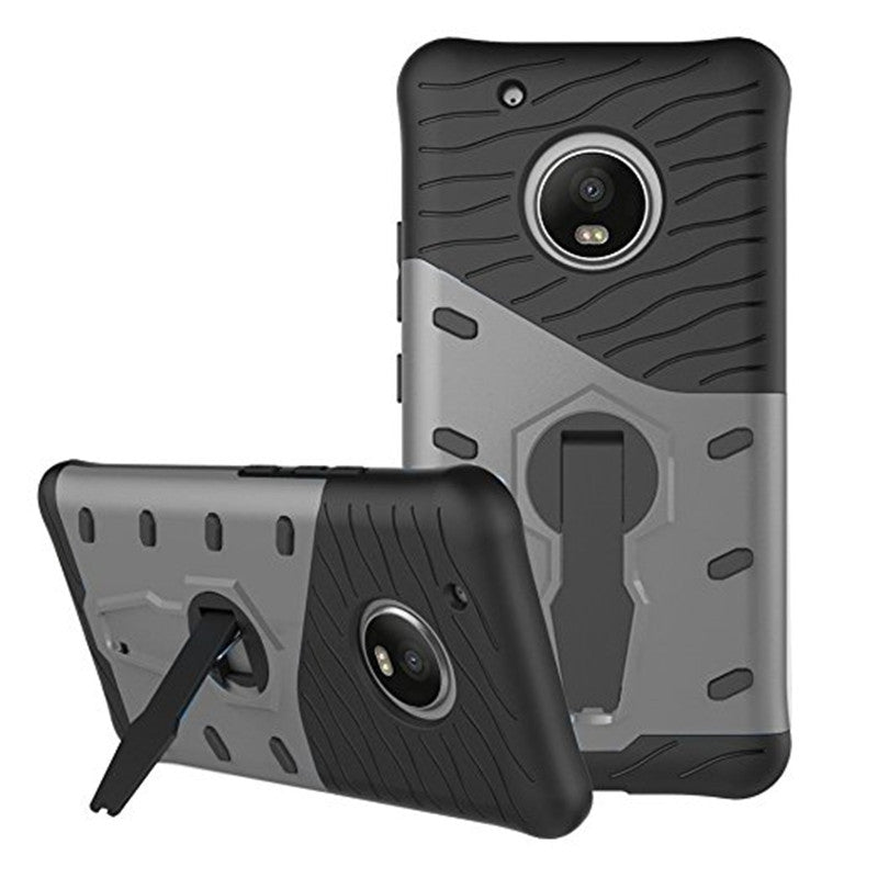 Cover Case for Moto G5 Dual Layer Heavy Duty Hybrid Combo Shock-Resistant Full Body Protective D...