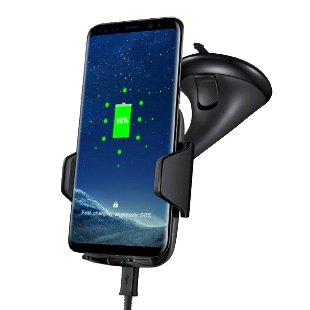 360 Rotatable Degrees Car Phone Mount Fast Charge Wireless Charger