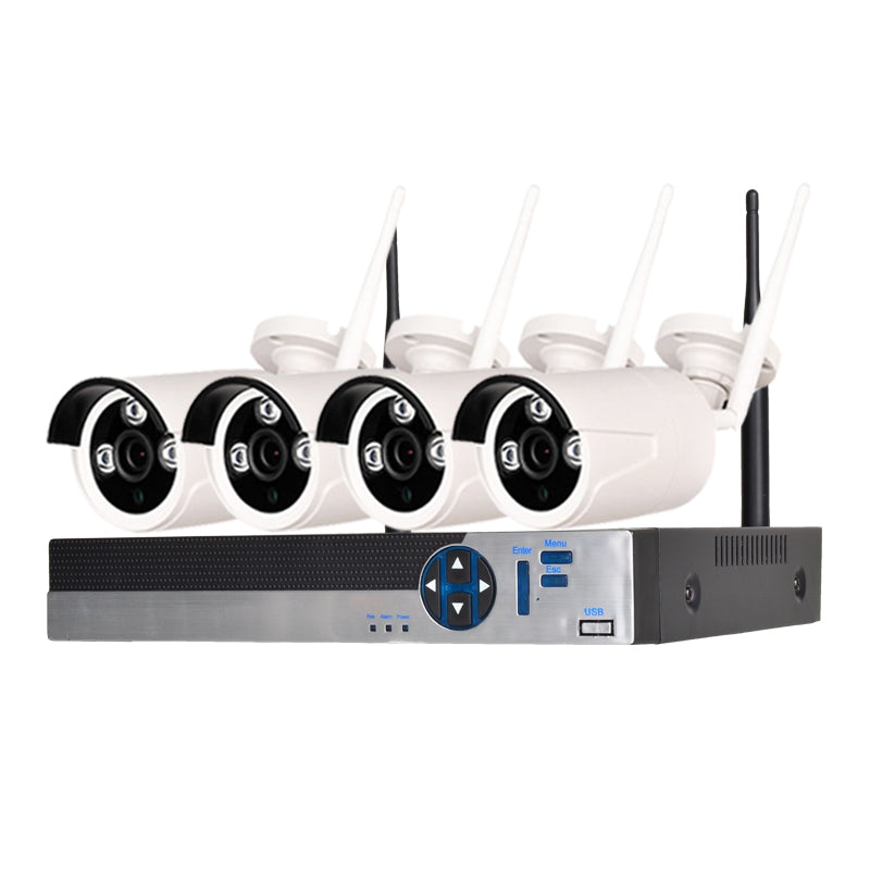 4 Channel 1080P Wireless Security Camera System 1 x Wifi Nvr 4 x 2.0MP Wifi Ip Camera with Night...