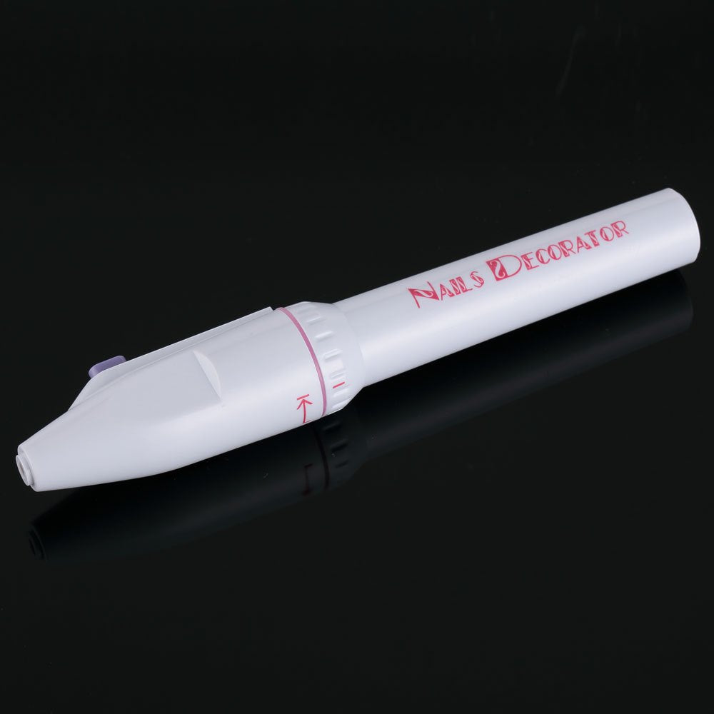 Battery Electric White Nail Art Grooming Gel Acrylic Tip Tool with 5 Drills