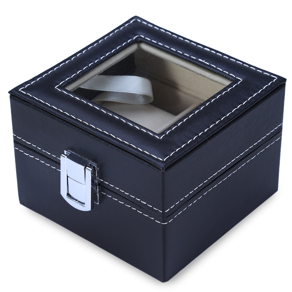 Brand New Leather Material 2 Grids Watch Box