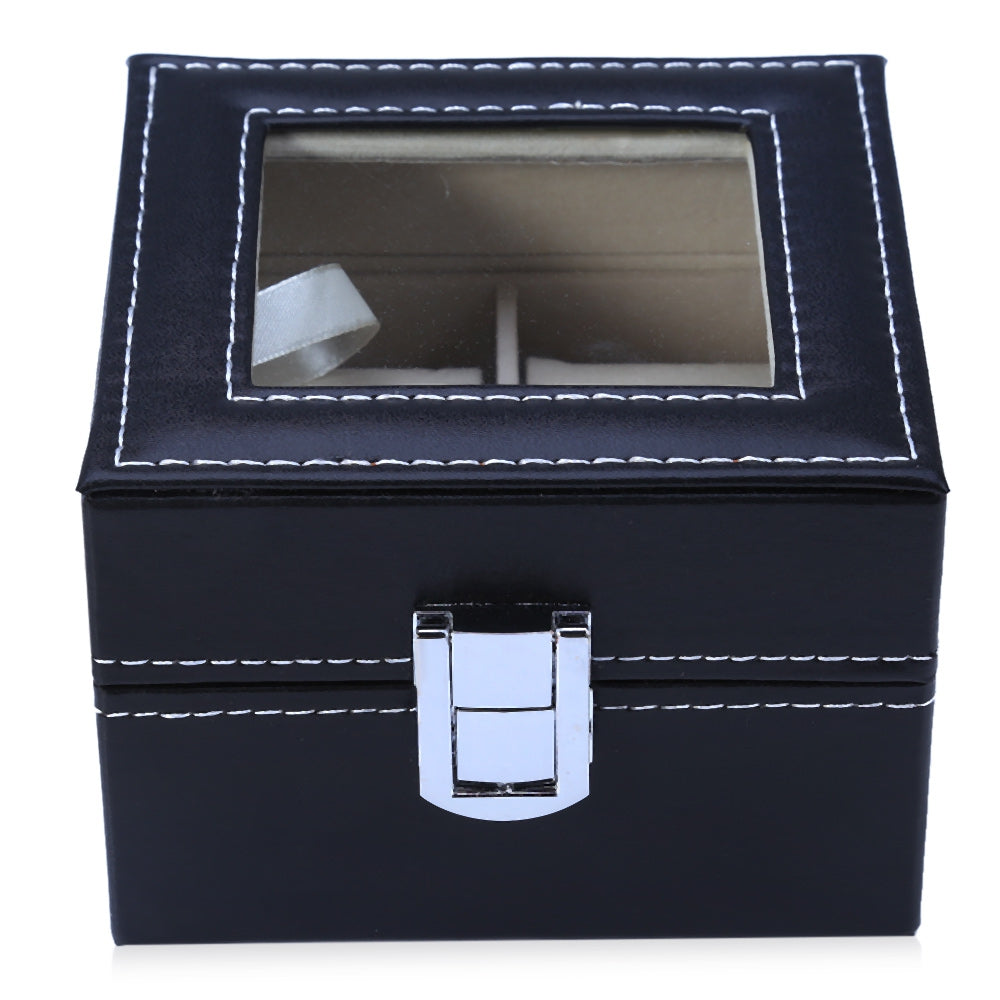 Brand New Leather Material 2 Grids Watch Box