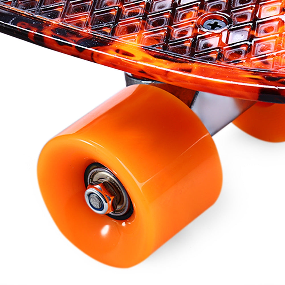 CL - 78 22 inch Hellfire Pattern Retro Skateboard Longboard Mini Cruiser