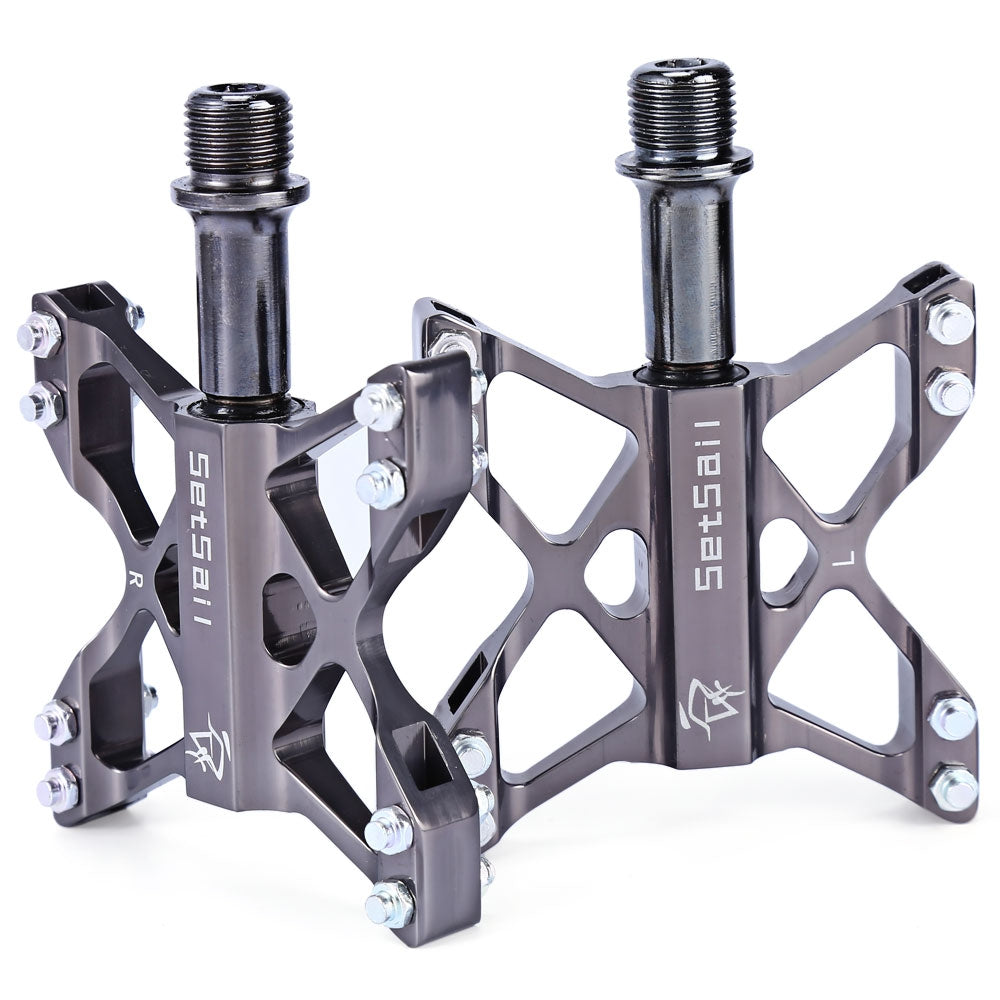 1 Pair SETSAIL 068 Mountain Bike Pedals Suitable BMX Flat with Butterfly Shape