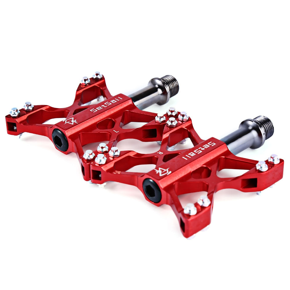 1 Pair SETSAIL 068 Mountain Bike Pedals Suitable BMX Flat with Butterfly Shape