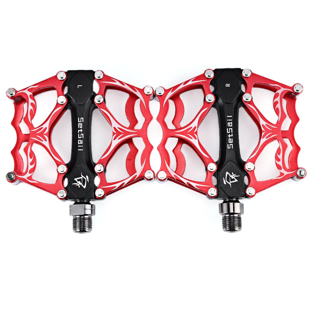 2 Pcs SETSAIL 013 Mountain Bike Pedals Suitable for Fixed Gear Bicycle