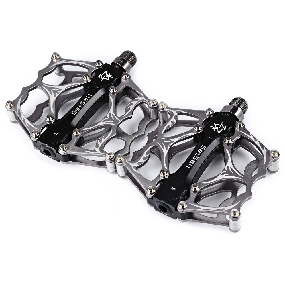 2 Pcs SETSAIL 013 Mountain Bike Pedals Suitable for Fixed Gear Bicycle