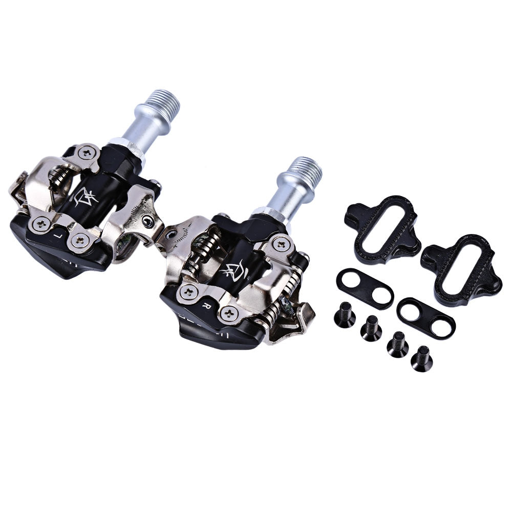 2 Pcs SETSAIL 101 Mountain Bike Trail Pedals Chromoly Spindle SPD Pedal