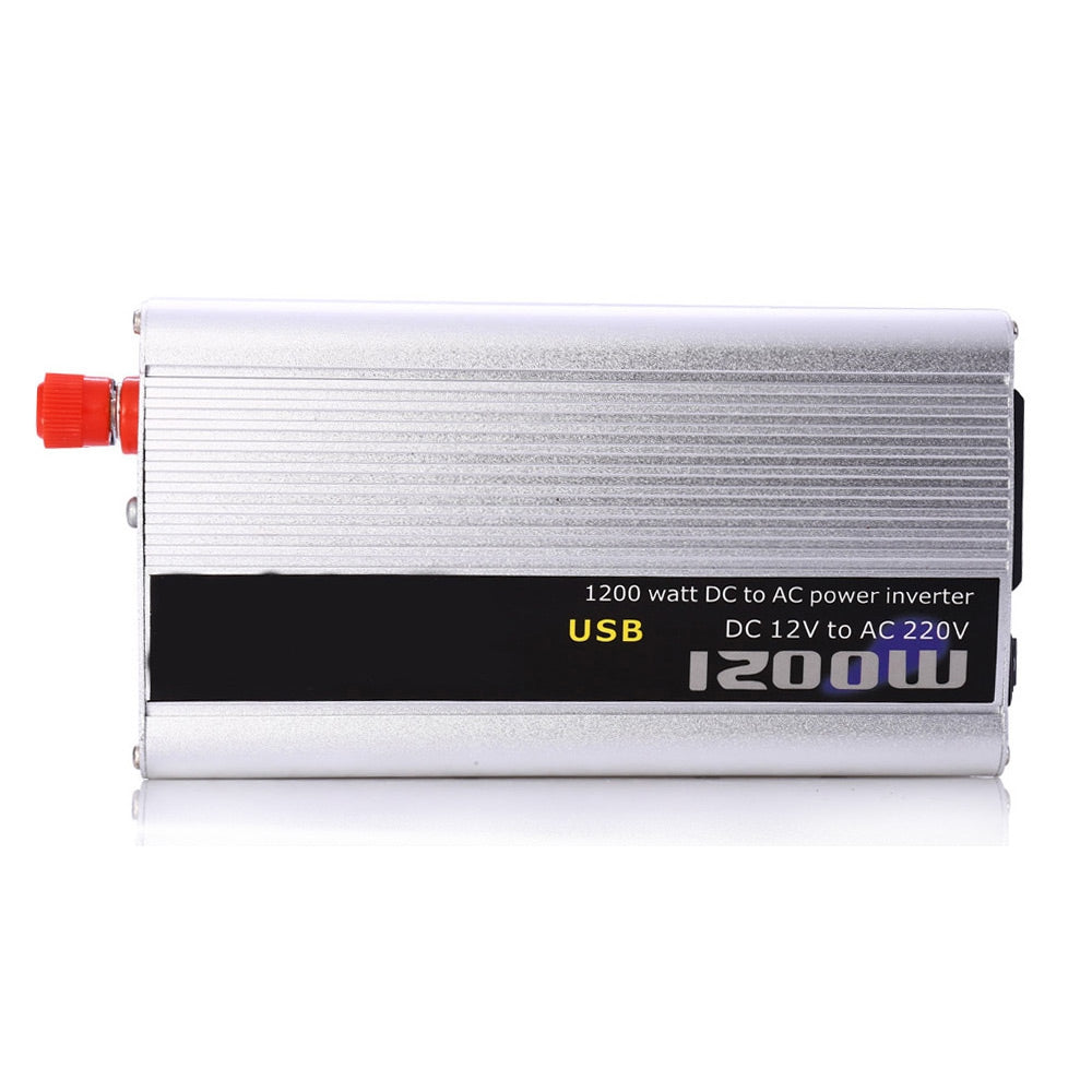 Car Inverter 1200W DC 12V AC 220V Vehicle Power Supply Switch On-board Charger