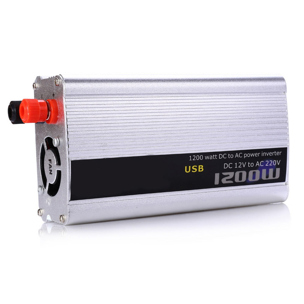 Car Inverter 1200W DC 12V AC 220V Vehicle Power Supply Switch On-board Charger