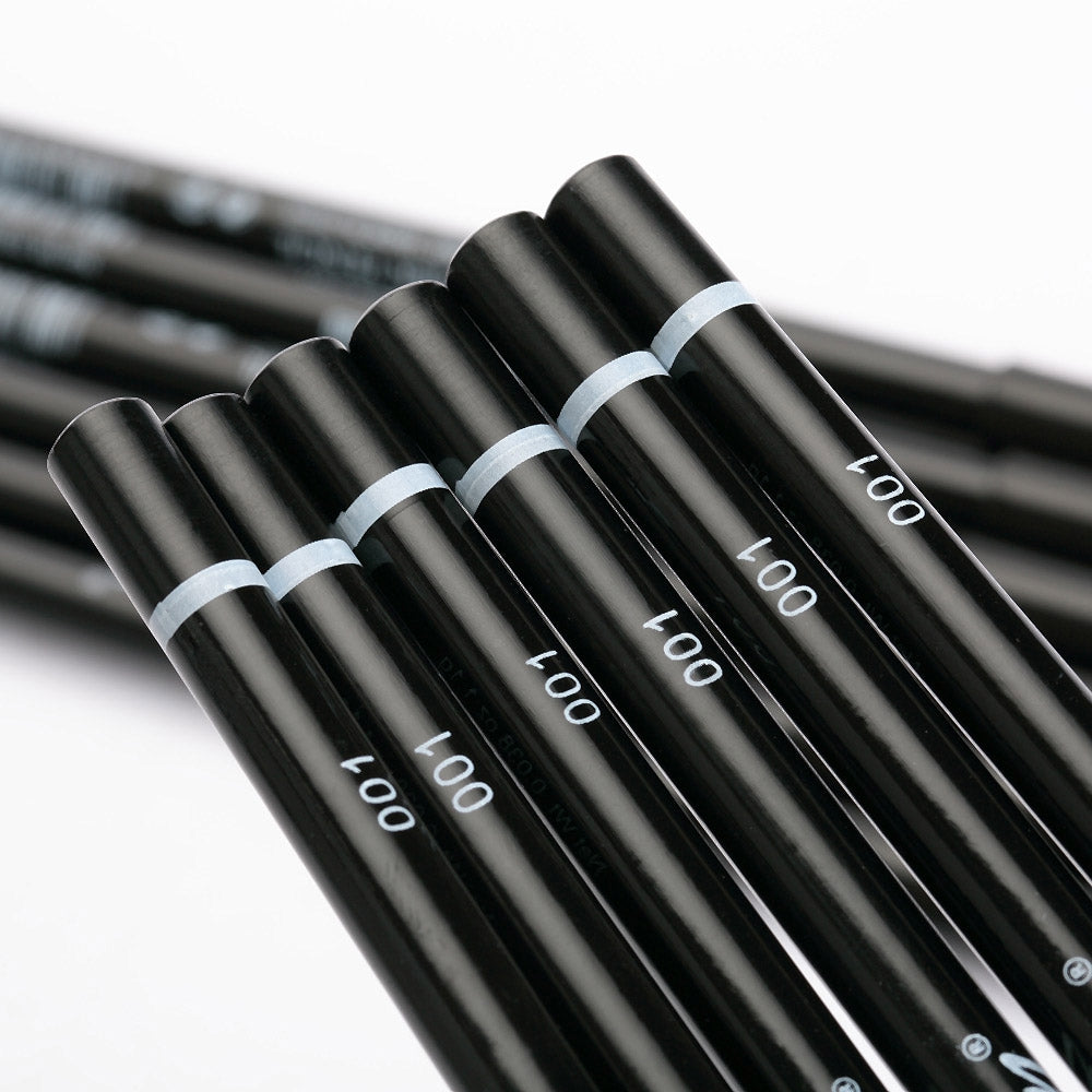 12 pcs Black Waterproof Long Lasting Makeup Cosmetics Eyeliner Pencil