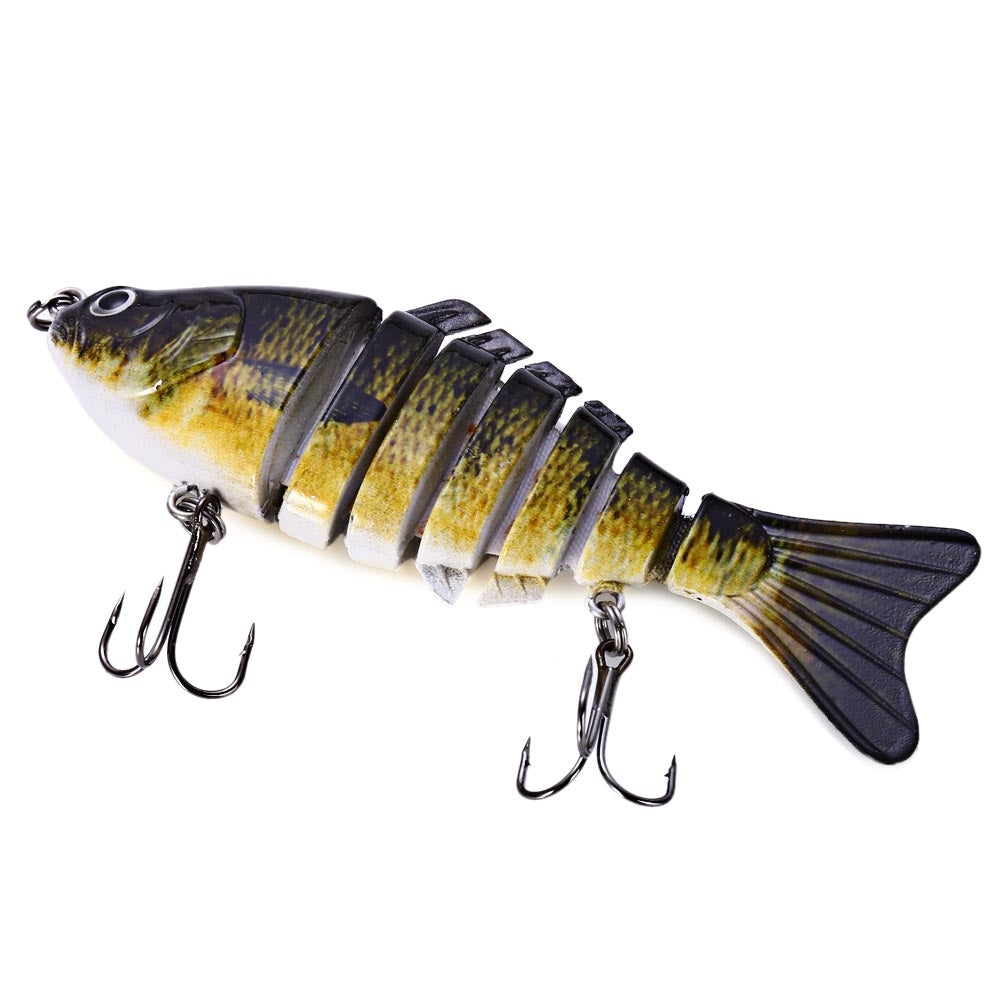 10cm Fishing Lure Artificial Hard Bait 7 Jointed Sections Swimbait