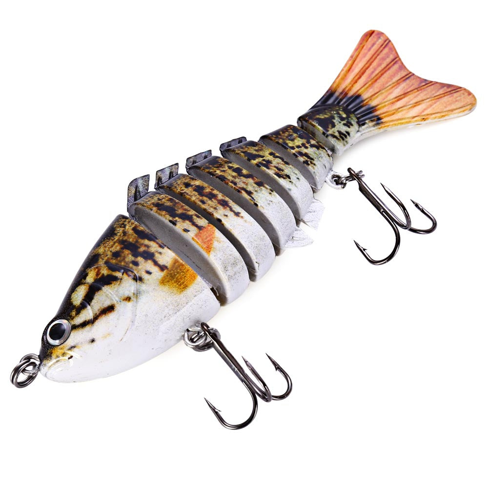 10cm Fishing Lure Artificial Hard Bait 7 Jointed Sections Swimbait