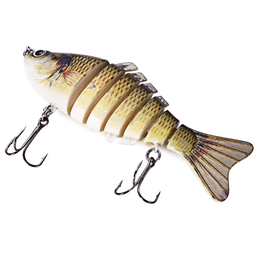 10cm Fishing Lure Artificial Hard Bait 7 Jointed Sections Swimbait