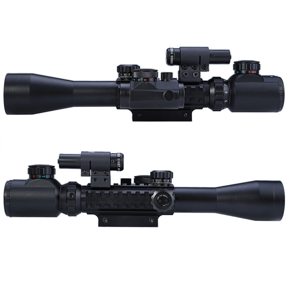 3 - 9X40EG Red / Green Illuminated Riflescope Optics Sniper Scope Sight