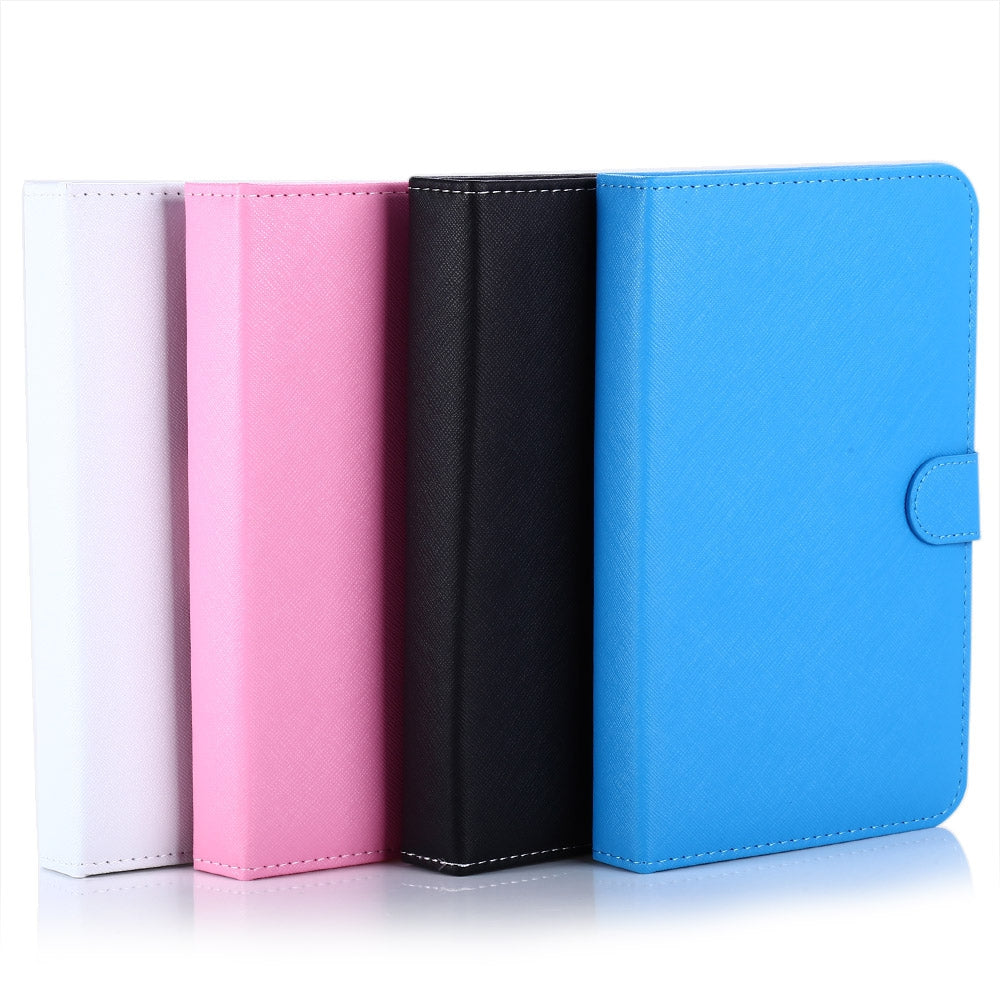 3 System Bluetooth V3.0 Leather Folding Folio Case Cover with Keyboard Stand for 4.5 / 6.5 inch ...