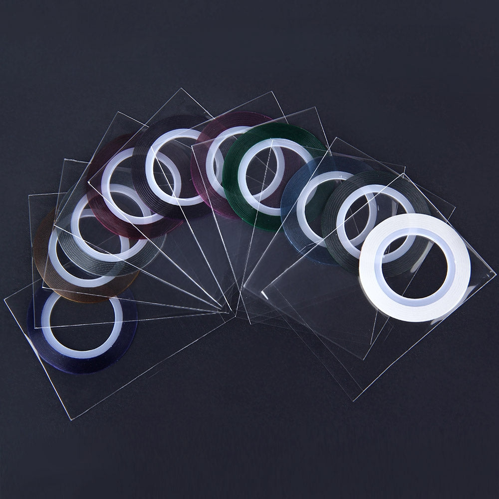 10 Color Manicure Jewelry Line Nail Art Striping Tape Line Decoration Sticker