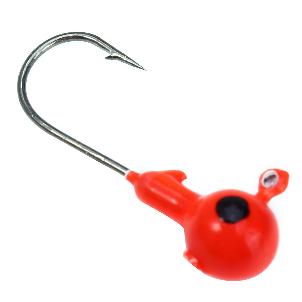 3Pcs Trulinoya 7g Spherical Jig Head Hook Metal Fishing Lure Bait