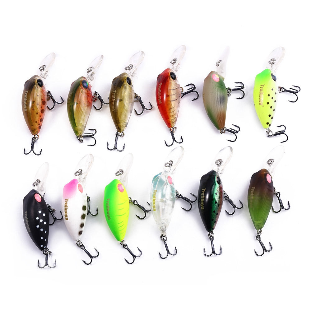 DW40 32mm Trulinoya Bare King Mini Fishing Lure Hard Bait with Hook