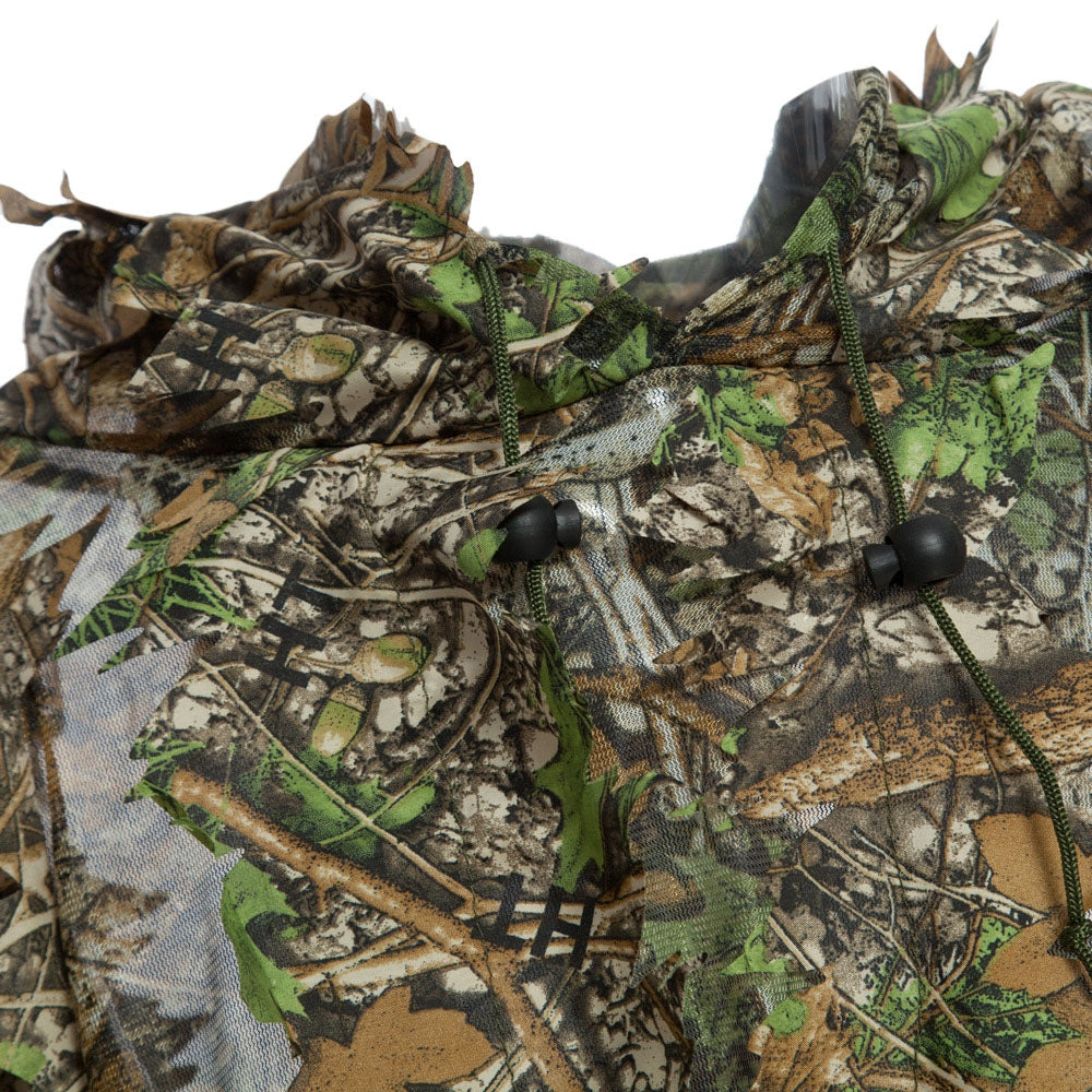 3D Camo Bionic Leaf Camouflage Jungle Hunting Ghillie Suit Set Woodland Sniper Birdwatching Ponc...