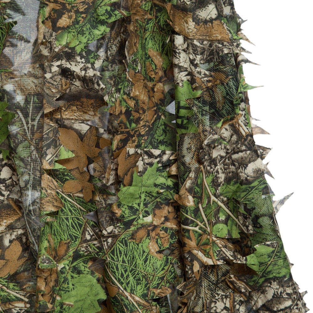 3D Camo Bionic Leaf Camouflage Jungle Hunting Ghillie Suit Set Woodland Sniper Birdwatching Ponc...