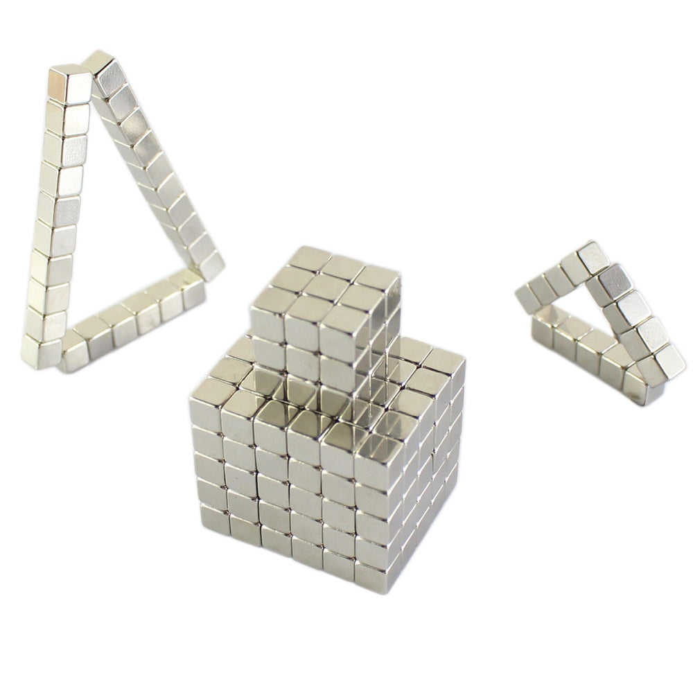 216Pcs NdFeB Mini 5mm Square Magnetic Block Puzzle Educational Toy for Intelligence Development