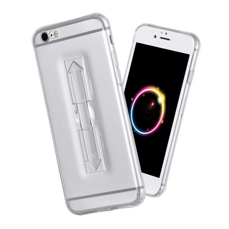 1 Piece HOCO 5.5 Inch Soft Transparent TPU Phone Cove Ring Bucket Case for iPhone 6 Plus / 6s Plus