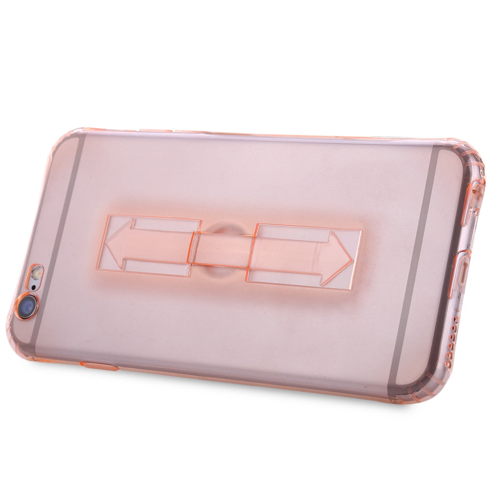 1 Piece HOCO 5.5 Inch Soft Transparent TPU Phone Cove Ring Bucket Case for iPhone 6 Plus / 6s Plus