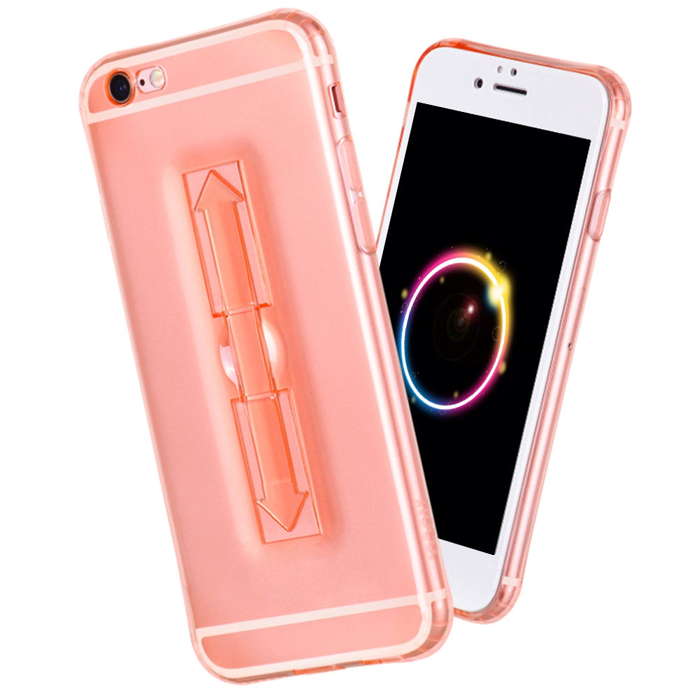 1 Piece HOCO 5.5 Inch Soft Transparent TPU Phone Cove Ring Bucket Case for iPhone 6 Plus / 6s Plus