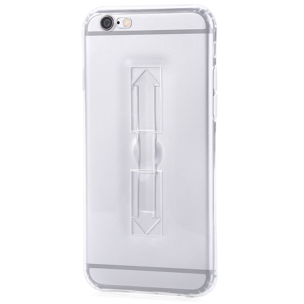 1 Piece HOCO 5.5 Inch Soft Transparent TPU Phone Cove Ring Bucket Case for iPhone 6 Plus / 6s Plus