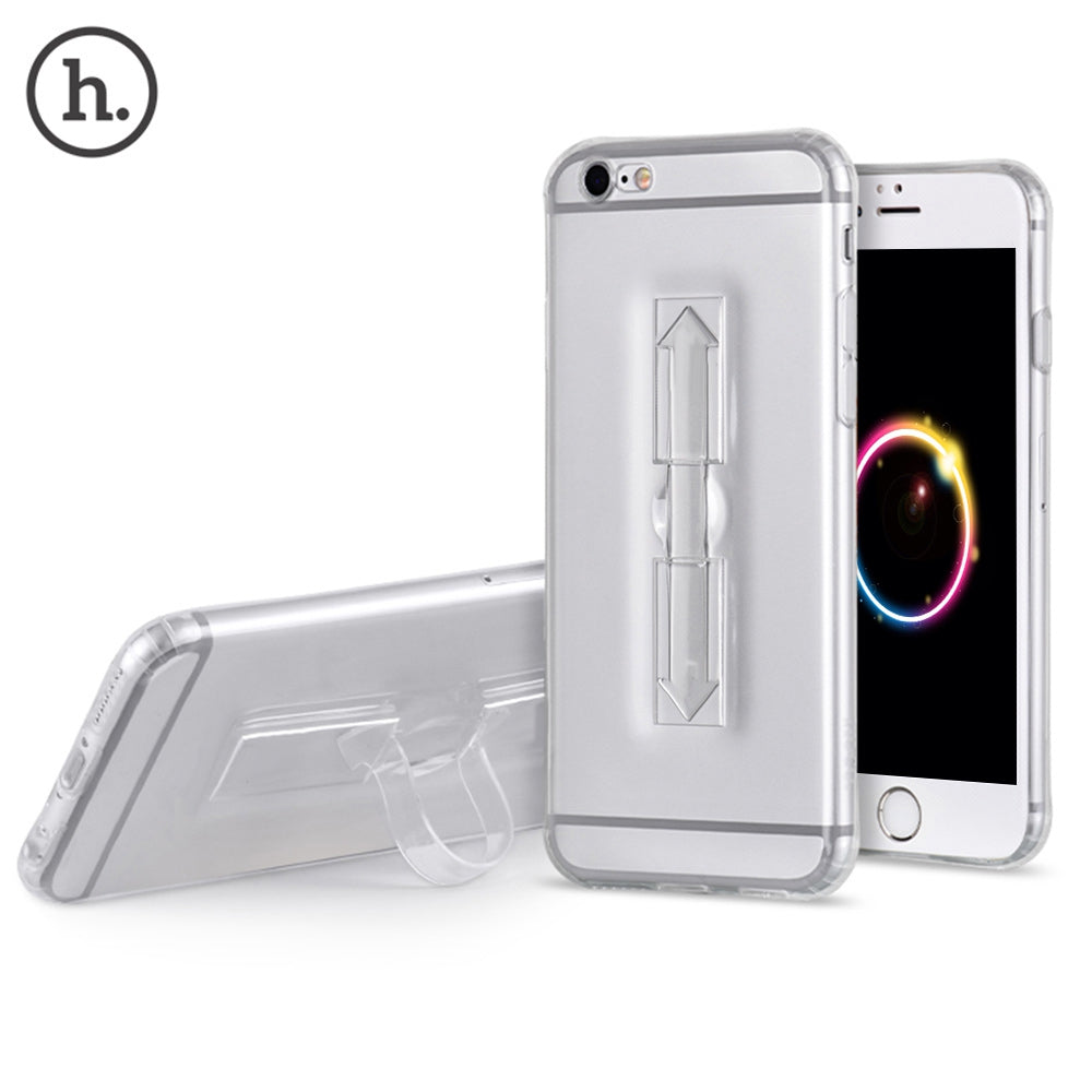 1 Piece HOCO 5.5 Inch Soft Transparent TPU Phone Cove Ring Bucket Case for iPhone 6 Plus / 6s Plus