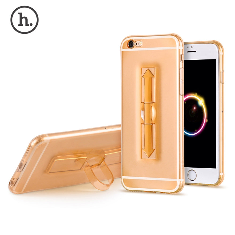 1 Piece HOCO 5.5 Inch Soft Transparent TPU Phone Cove Ring Bucket Case for iPhone 6 Plus / 6s Plus