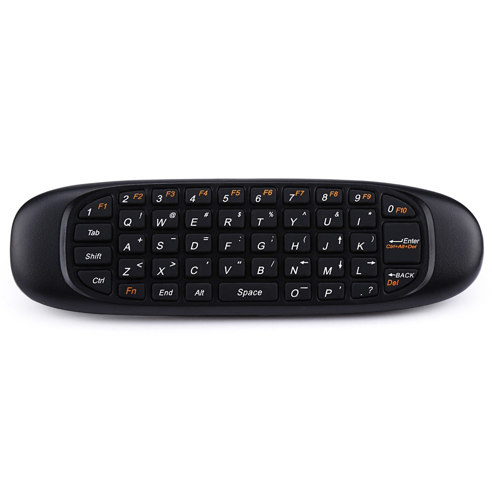 C120 All-in-one 2.4GHz Air Mouse QWERTY Keyboard Remote Controller with Nano USB Receiver for HD...