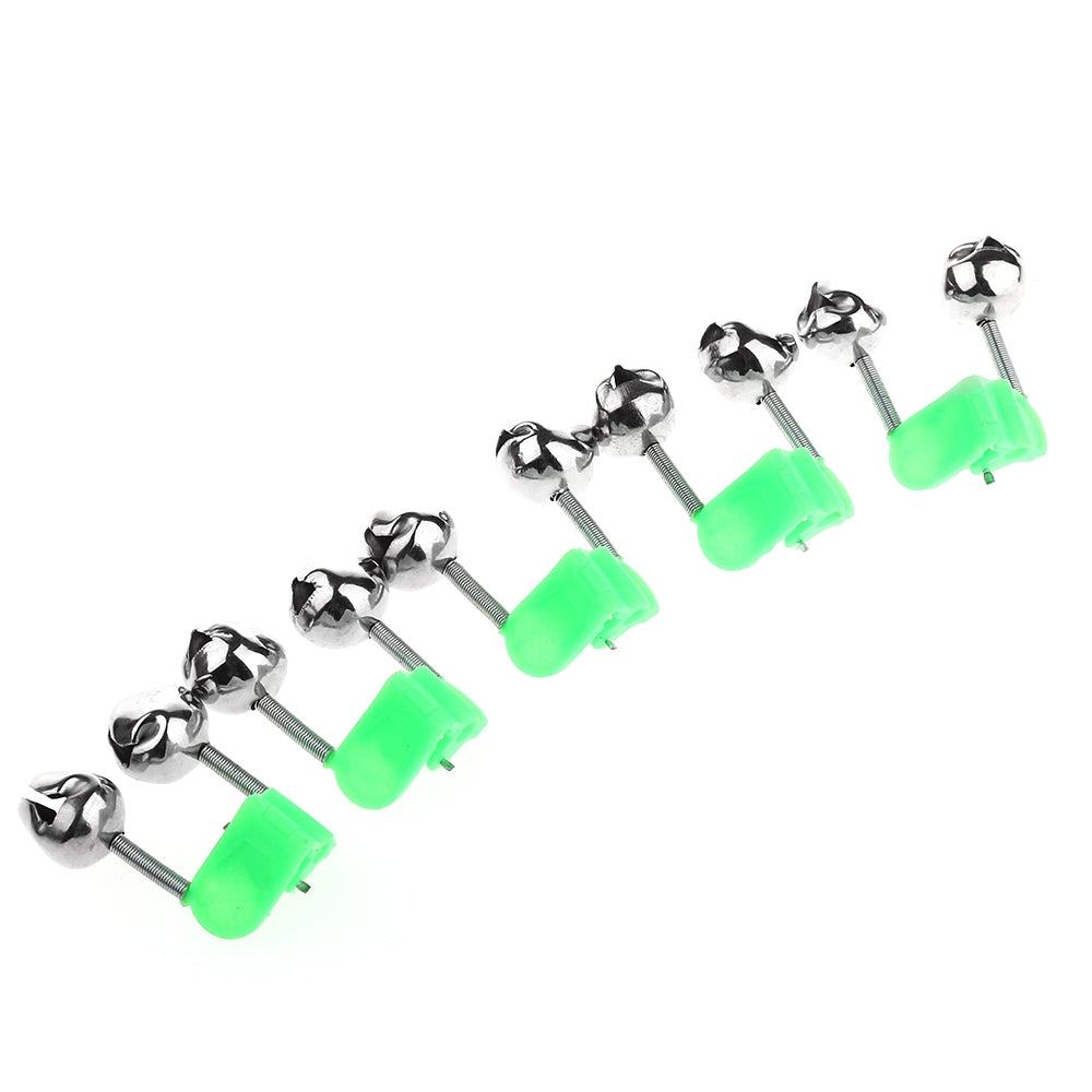 20PCS Two Bells Fishing Alarm Bite Alertor Clip on Rod Tip