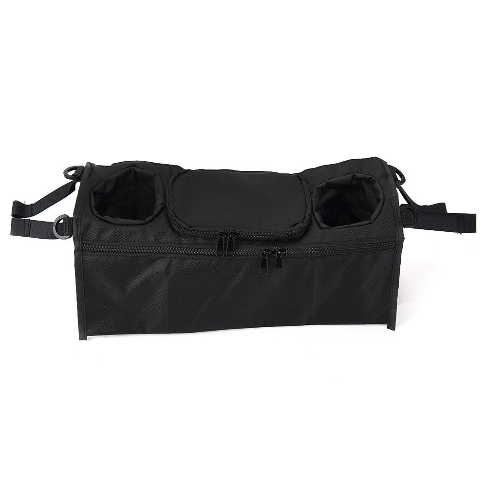 Convenient Practical Black Stroller Organizer Storage Cup Bag for Babies